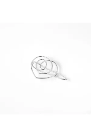 Beau Hair Clip - Silver Tone
