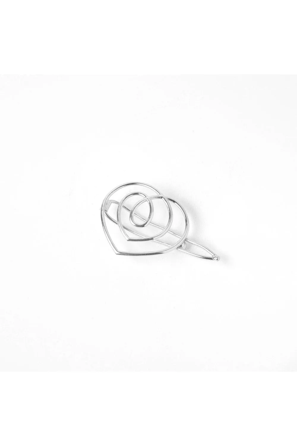 Beau Hair Clip - Silver Tone