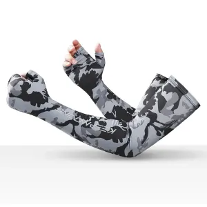 Camouflage Cycling Arm Sleeves for Sun Protection