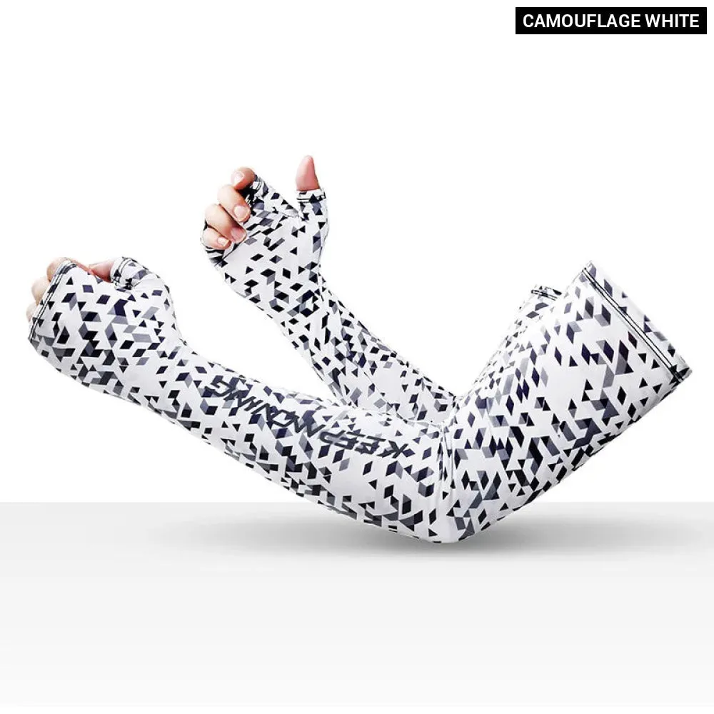 Camouflage Cycling Arm Sleeves for Sun Protection