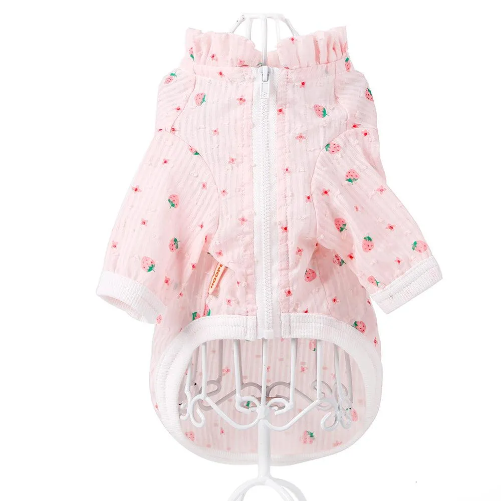 Cat Pink Strawberry Sunscreen Clothes