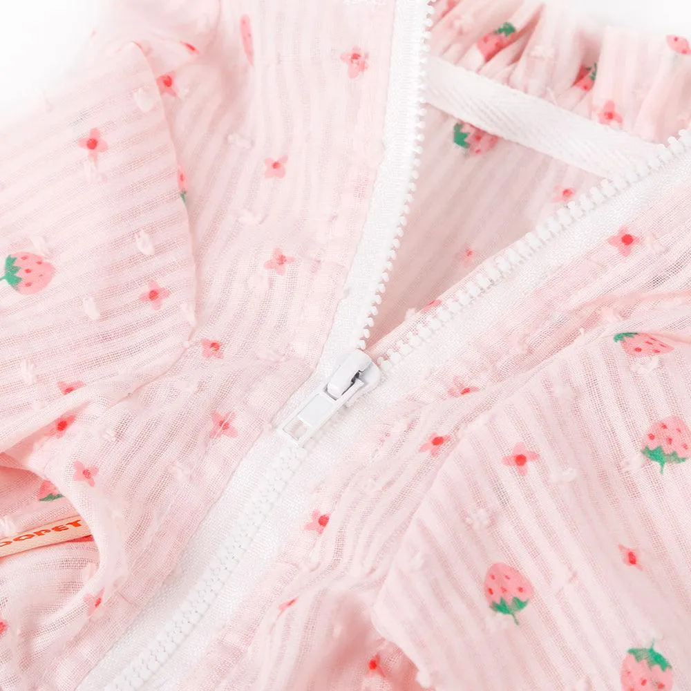 Cat Pink Strawberry Sunscreen Clothes