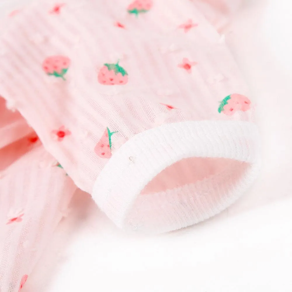 Cat Pink Strawberry Sunscreen Clothes