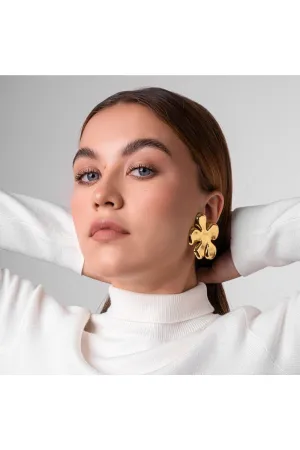 Flora Studs - Gold Tone