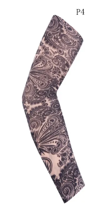 Flower arm tattoo sunscreen sleeve