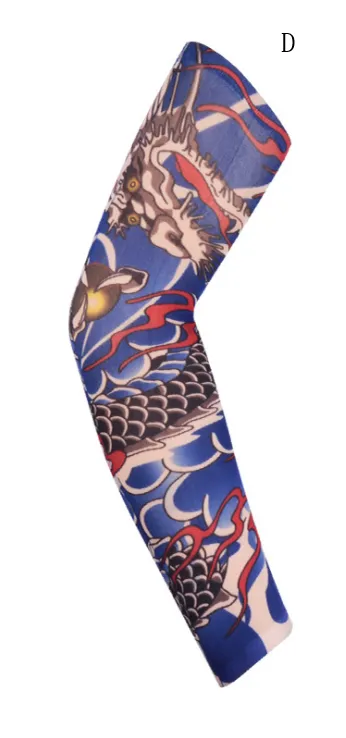 Flower arm tattoo sunscreen sleeve