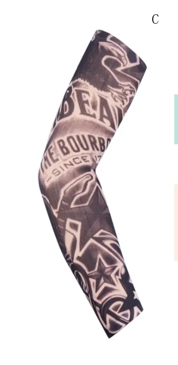 Flower arm tattoo sunscreen sleeve