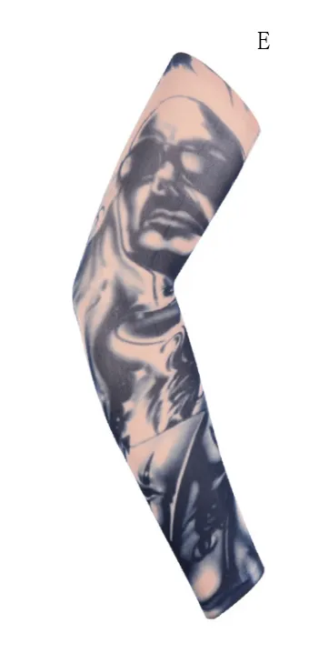 Flower arm tattoo sunscreen sleeve