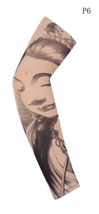 Flower arm tattoo sunscreen sleeve