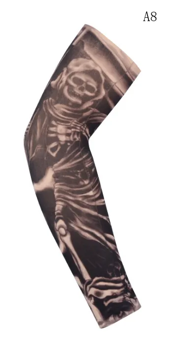 Flower arm tattoo sunscreen sleeve