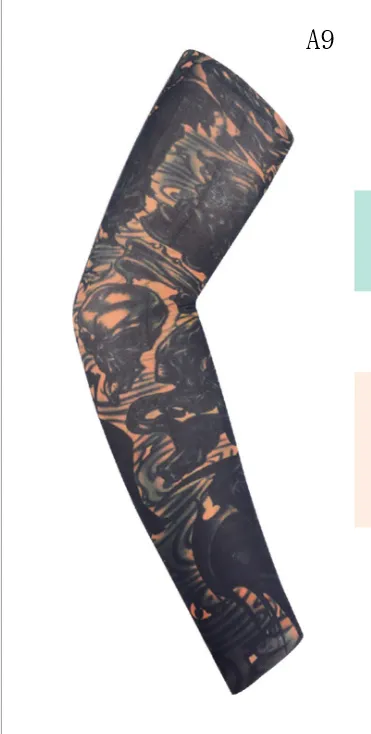 Flower arm tattoo sunscreen sleeve