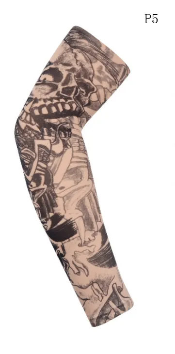 Flower arm tattoo sunscreen sleeve