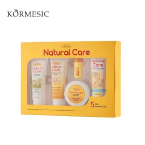 Kormesic Natural Care Essential Kit Moisturizing Nourishing and Cleansing Skincare Set & Gift Box