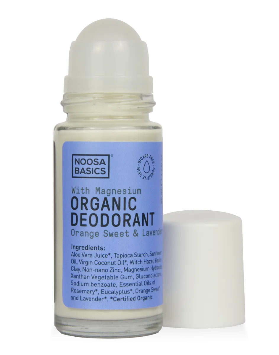 ORGANIC ROLL ON DEODORANT ORANGE SWEET   LAVENDER