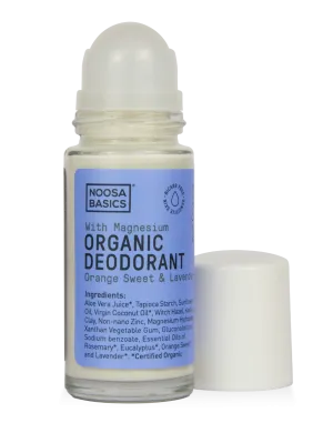 ORGANIC ROLL ON DEODORANT ORANGE SWEET   LAVENDER