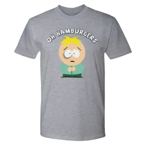 South Park Butters Oh Hamburgers Adult Short Sleeve T-Shirt