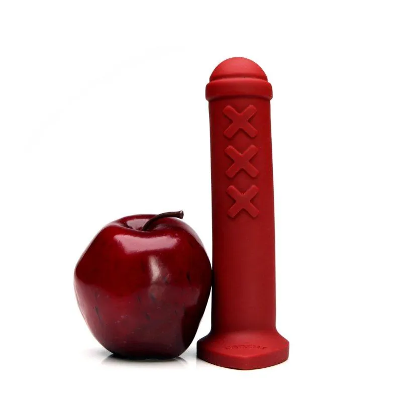 Compact Tantus Amsterdam Junior Silicone Dildo - Vibrant Ruby Red